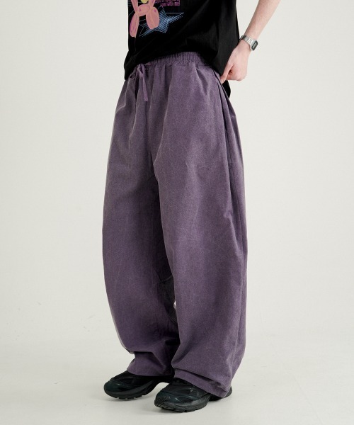 WV PROJECT（ダブリューブイプロジェクト）の「【WV PROJECT】Turn dyeing like linen banding pants / JNLP7717（その他パンツ・メンズ・オフホワイト/チャコール/ブラック/ベージュ/パープル/ブラウン・M/LL/L）」の6枚目の写真