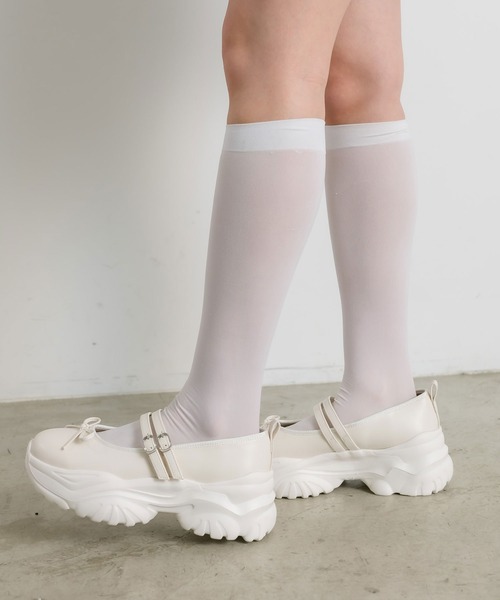 OLIVE des OLIVE（オリーブデオリーブ）の「スニーカーソールバレーシューズ（スニーカー・レディース・シルバー/アイボリー/ブラック・SMALL/MEDIUM/LARGE）」の9枚目の写真