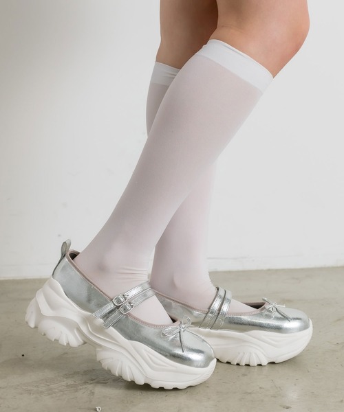 OLIVE des OLIVE（オリーブデオリーブ）の「スニーカーソールバレーシューズ（スニーカー・レディース・シルバー/アイボリー/ブラック・SMALL/MEDIUM/LARGE）」の13枚目の写真