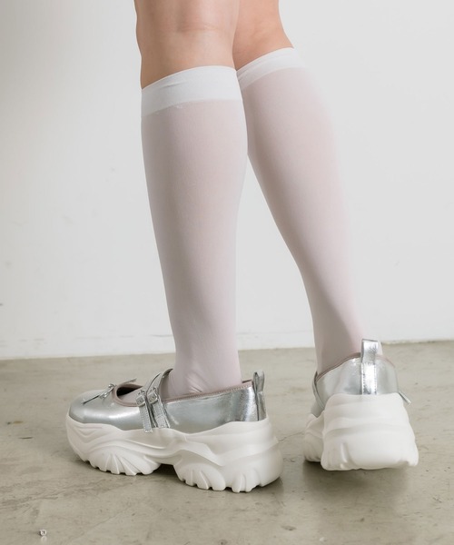 OLIVE des OLIVE（オリーブデオリーブ）の「スニーカーソールバレーシューズ（スニーカー・レディース・シルバー/アイボリー/ブラック・SMALL/MEDIUM/LARGE）」の14枚目の写真