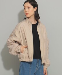 Ray BEAMS | Ray BEAMS / シアー アーム ギャザー ブルゾン(ブルゾン)