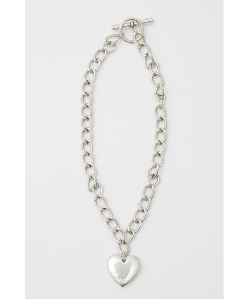 SLY(スライ)の「BOLD CHAIN HEART NECKLACE ボールド チェーン ハート ネックレス(ネックレス・レディース・ゴールド/シルバー・FREE)」の2枚目の写真