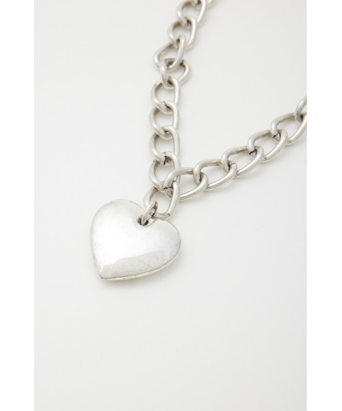 SLY(スライ)の「BOLD CHAIN HEART NECKLACE ボールド チェーン ハート ネックレス(ネックレス・レディース・ゴールド/シルバー・FREE)」の3枚目の写真