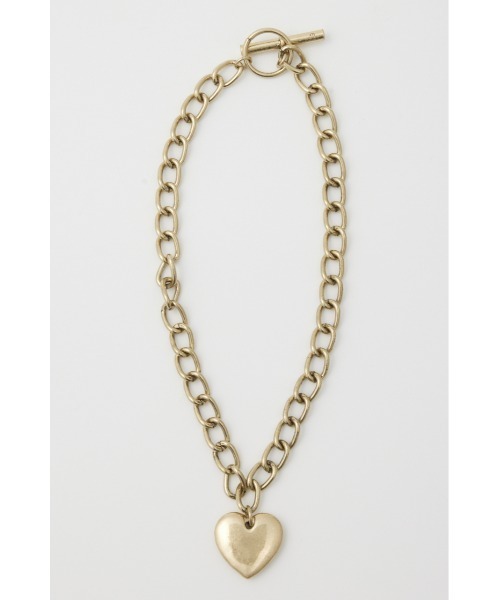 SLY(スライ)の「BOLD CHAIN HEART NECKLACE ボールド チェーン ハート ネックレス(ネックレス・レディース・ゴールド/シルバー・FREE)」の6枚目の写真