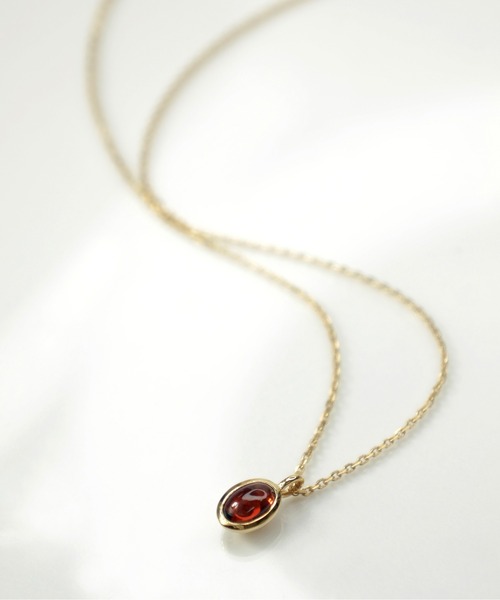 anq.(アンク)の「「anq.」SV925・レインボームーンストーン/カーネリアン/ガーネット/グリーンオニキス/ペリドット ネックレス(ネックレス・レディース・ホワイト/オレンジ/グリーン/レッド/ライトグリーン・ONE SIZE)」の4枚目の写真