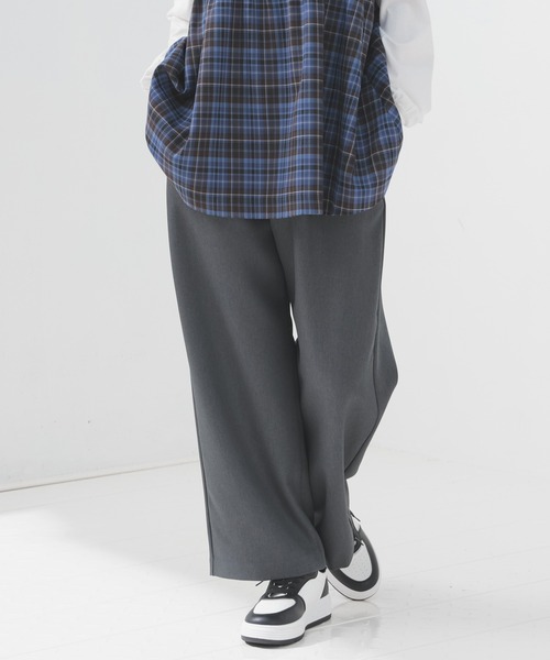 Honeys（ハニーズ）の「ストレートパンツ（股下６４ｃｍ）（その他パンツ・レディース・ブラウン/杢グレー/チャコールグレー/ブラック・SS/S/M/L/LL）」の21枚目の写真