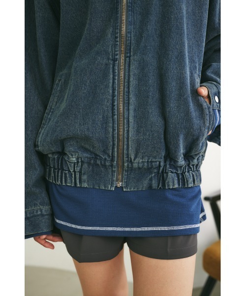 MIEL CRISHUNANT（ミエルクリシュナ）の「【ユニセックス】ヴィンテージライクデニムブルゾン（ブルゾン・レディース・ライトブラック/ブルー/ライトブルー・FREE）」の19枚目の写真