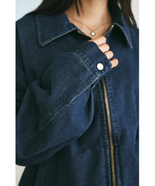 【セール】【ユニセックス】ヴィンテージライクデニムブルゾン（ブルゾン）｜MIEL CRISHUNANT（ミエルクリシュナ）