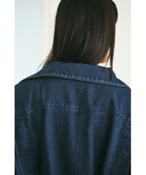 【セール】【ユニセックス】ヴィンテージライクデニムブルゾン（ブルゾン）｜MIEL CRISHUNANT（ミエルクリシュナ）