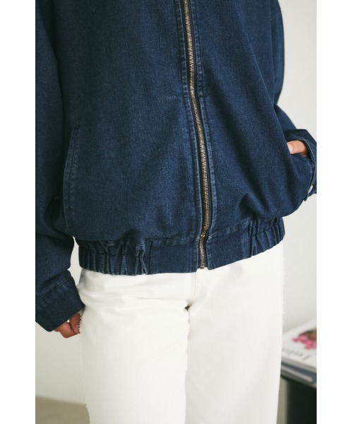 【セール】【ユニセックス】ヴィンテージライクデニムブルゾン（ブルゾン）｜MIEL CRISHUNANT（ミエルクリシュナ）