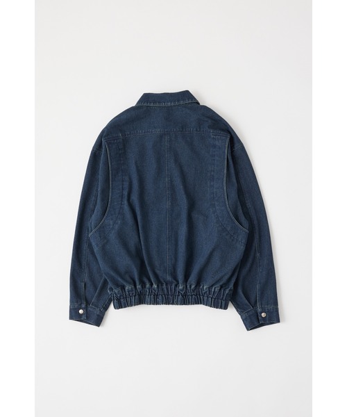【セール】【ユニセックス】ヴィンテージライクデニムブルゾン（ブルゾン）｜MIEL CRISHUNANT（ミエルクリシュナ）