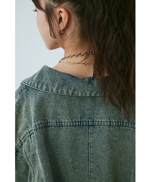 【セール】【ユニセックス】ヴィンテージライクデニムブルゾン（ブルゾン）｜MIEL CRISHUNANT（ミエルクリシュナ）