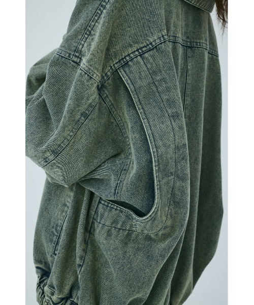 【セール】【ユニセックス】ヴィンテージライクデニムブルゾン（ブルゾン）｜MIEL CRISHUNANT（ミエルクリシュナ）