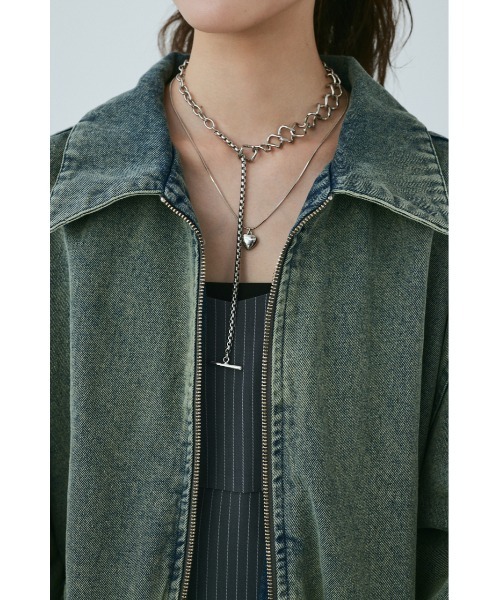 【セール】【ユニセックス】ヴィンテージライクデニムブルゾン（ブルゾン）｜MIEL CRISHUNANT（ミエルクリシュナ）