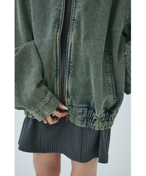 【セール】【ユニセックス】ヴィンテージライクデニムブルゾン（ブルゾン）｜MIEL CRISHUNANT（ミエルクリシュナ）