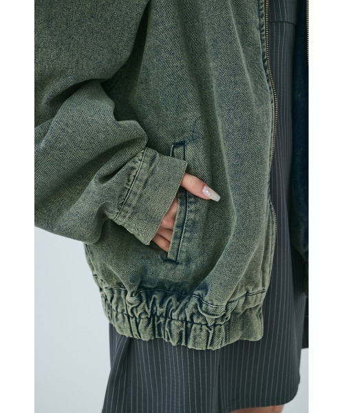 【セール】【ユニセックス】ヴィンテージライクデニムブルゾン（ブルゾン）｜MIEL CRISHUNANT（ミエルクリシュナ）