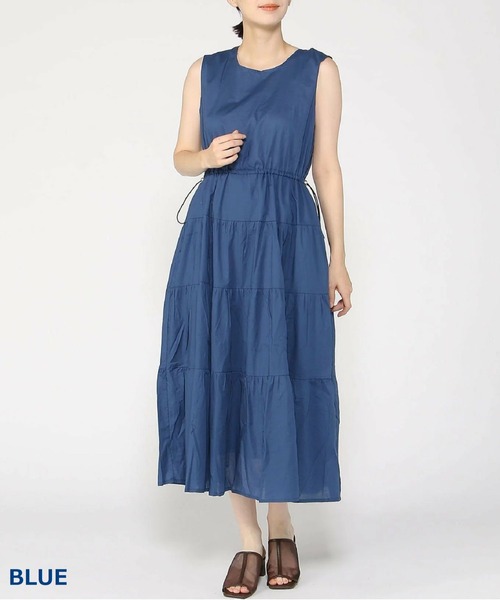 PREFERIR(プレフェリール)の「ドロストティアードワンピース(ワンピース・レディース・ネイビー/ブラック/ブルー・LARGE/MEDIUM)」の9枚目の写真