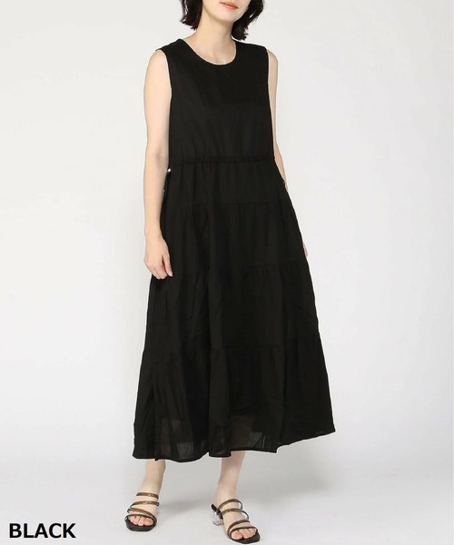 PREFERIR(プレフェリール)の「ドロストティアードワンピース(ワンピース・レディース・ネイビー/ブラック/ブルー・LARGE/MEDIUM)」の6枚目の写真