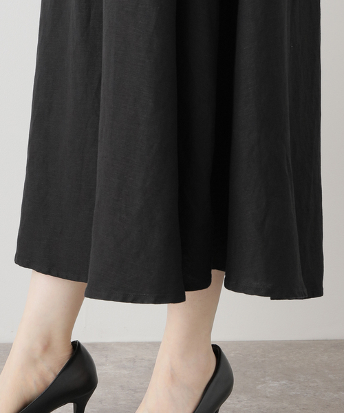 B.C STOCK(ベーセーストック)の「《追加3》リネンレーヨンスリーブレスワンピース(ワンピース・レディース・ブラック/ダークブルー・FREE)」の12枚目の写真