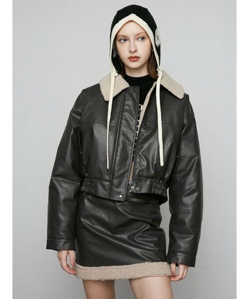 EMODA(エモダ)の「シャギーロゴニットキャップ(ニットキャップ/ビーニー・レディース・グレー/ブラック・FREE)」の13枚目の写真