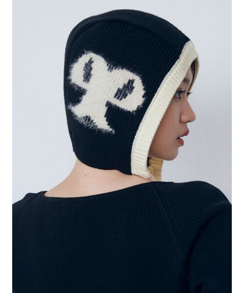 EMODA(エモダ)の「シャギーロゴニットキャップ(ニットキャップ/ビーニー・レディース・グレー/ブラック・FREE)」の14枚目の写真