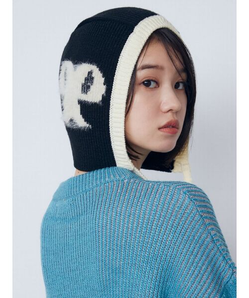 EMODA(エモダ)の「シャギーロゴニットキャップ(ニットキャップ/ビーニー・レディース・グレー/ブラック・FREE)」の20枚目の写真