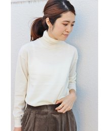 IENA | AURALEE W/C ハイゲージタートルネックプルオーバー◆(ニット/セーター)