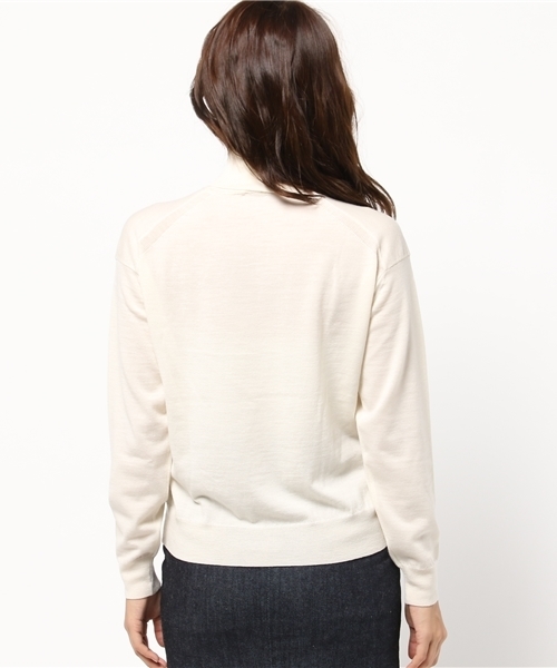 IENA(イエナ)の「AURALEE W/C ハイゲージタートルネックプルオーバー◆(ニット/セーター・レディース・キャメル/ホワイト・FREE)」の10枚目の写真