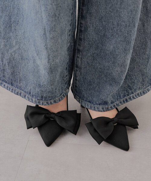 Chico（チコ）の「取り外しリボンヒールパンプス（パンプス・レディース・ブラック/グレイッシュベージュ/グレー系その他2・SMALL/MEDIUM/LARGE）」の20枚目の写真