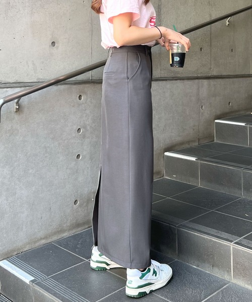 ABYS（アビス）の「スラックスタイトスカート（スカート・レディース・ブラック/グレー・MEDIUM/LARGE）」の19枚目の写真