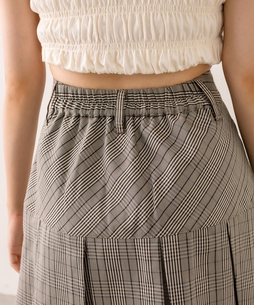 OLIVE des OLIVE(オリーブデオリーブ)の「ボックスプリーツミニスカート(スカート・レディース・チャコールグレー/ブラウン系その他/グレー系その他/ブラウン・FREE)」の8枚目の写真