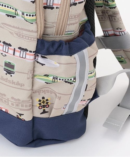 kladskap（クレードスコープ）の「電車総柄リュック（バックパック/リュック・キッズ・ベージュ/エメラルド・SS/S）」の12枚目の写真