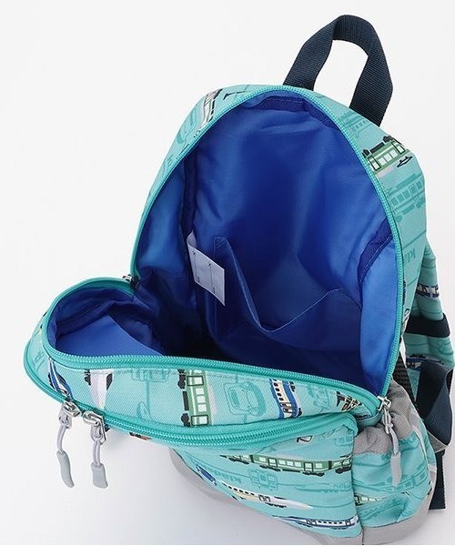 kladskap（クレードスコープ）の「電車総柄リュック（バックパック/リュック・キッズ・ベージュ/エメラルド・SS/S）」の15枚目の写真