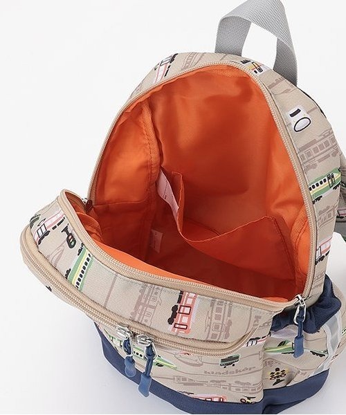 kladskap（クレードスコープ）の「電車総柄リュック（バックパック/リュック・キッズ・ベージュ/エメラルド・SS/S）」の16枚目の写真