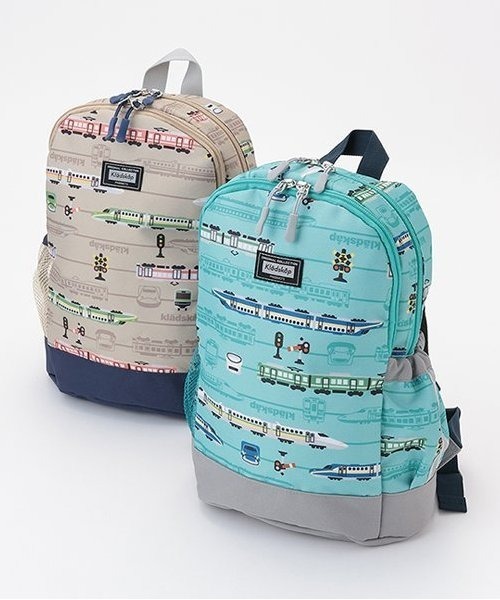 kladskap（クレードスコープ）の「電車総柄リュック（バックパック/リュック・キッズ・ベージュ/エメラルド・SS/S）」の18枚目の写真