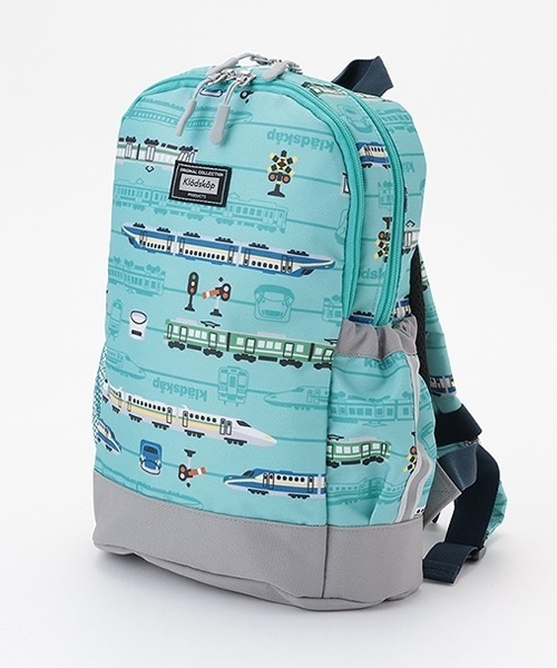 kladskap（クレードスコープ）の「電車総柄リュック（バックパック/リュック・キッズ・ベージュ/エメラルド・SS/S）」の8枚目の写真