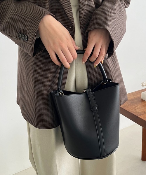 SAZABY バケツ型ショルダーバック限定品 バケツ型2wayショルダーバッグ（ベージュ） ショルダーバッグ