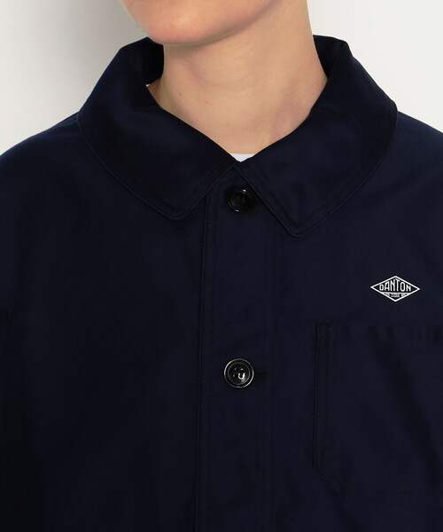DANTON ダントンジャケットレディース　丸襟　コットンカバーオール　36 DANTON（ダントン）の「WOMEN'S MOLESKIN WIDE COVERALL JACKET