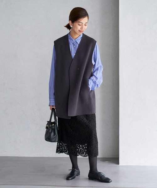 IENA（イエナ）の「Fluffy Wool レーススカート（スカート）」 - WEAR