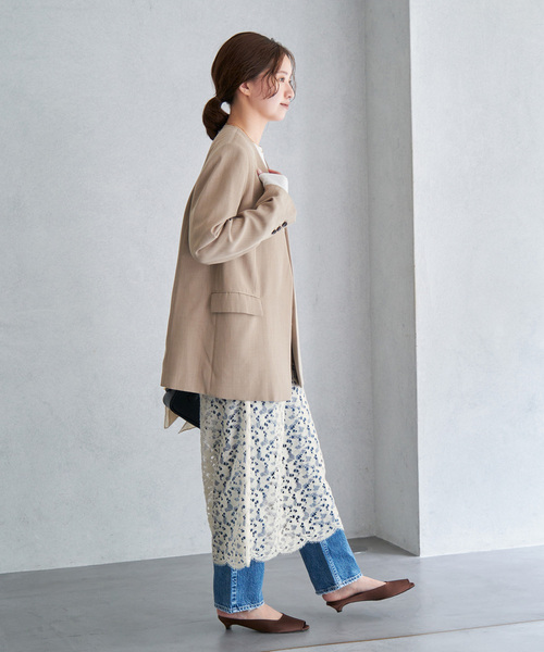 IENA（イエナ）の「Fluffy Wool レーススカート（スカート）」 - WEAR