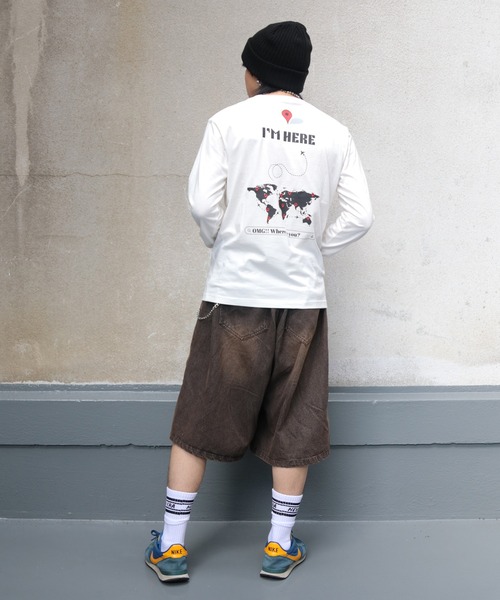 UNIT CHEST（ユニットチェスト）の「【UNIT CHEST】unique unisex long sleeve T-shirt/ユニークユニセックス ロンT OIF designer eggs コラボ where are you by kaamanisenanayake（Tシャツ/カットソー・レディース・ホワイト/杢グレー/ブラック・L/M/S）」の12枚目の写真