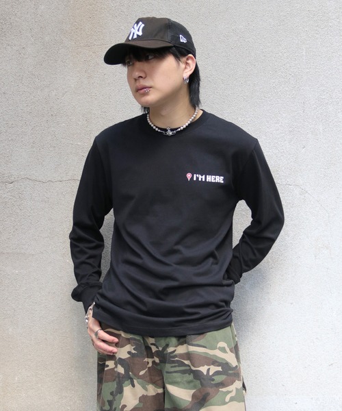 UNIT CHEST（ユニットチェスト）の「【UNIT CHEST】unique unisex long sleeve T-shirt/ユニークユニセックス ロンT OIF designer eggs コラボ where are you by kaamanisenanayake（Tシャツ/カットソー・レディース・ホワイト/杢グレー/ブラック・L/M/S）」の15枚目の写真