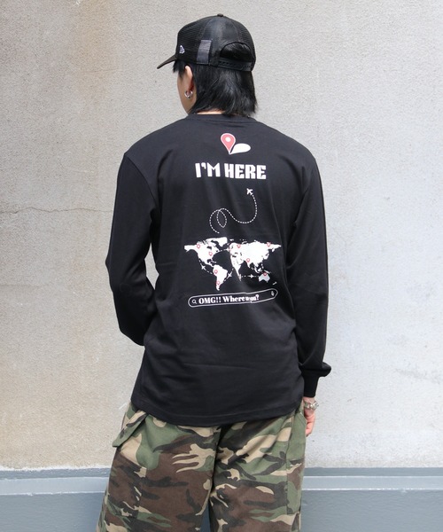 UNIT CHEST（ユニットチェスト）の「【UNIT CHEST】unique unisex long sleeve T-shirt/ユニークユニセックス ロンT OIF designer eggs コラボ where are you by kaamanisenanayake（Tシャツ/カットソー・レディース・ホワイト/杢グレー/ブラック・L/M/S）」の13枚目の写真