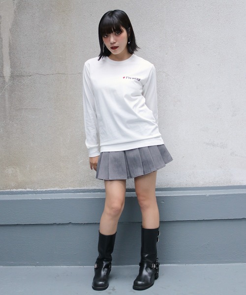 UNIT CHEST（ユニットチェスト）の「【UNIT CHEST】unique unisex long sleeve T-shirt/ユニークユニセックス ロンT OIF designer eggs コラボ where are you by kaamanisenanayake（Tシャツ/カットソー・レディース・ホワイト/杢グレー/ブラック・L/M/S）」の6枚目の写真