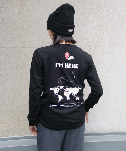 UNIT CHEST（ユニットチェスト）の「【UNIT CHEST】unique unisex long sleeve T-shirt/ユニークユニセックス ロンT OIF designer eggs コラボ where are you by kaamanisenanayake（Tシャツ/カットソー・レディース・ホワイト/杢グレー/ブラック・L/M/S）」の20枚目の写真