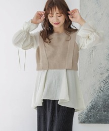 mysty woman | ベストドッキングブラウス　152989(シャツ/ブラウス)