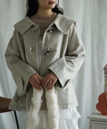 【ゆきほ♡全品タイムSALE中♡様】専用！ダッフルコート SHORT WHITE ダッフルコート（ホワイト/白色系）ファッション通販 - ZOZOTOWN