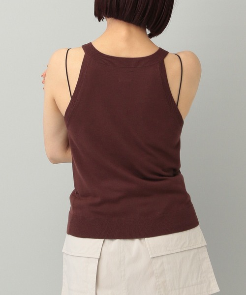 e/rm（イーアールエム）の「【e/rm】ウールコンアメスリニットタンク（タンクトップ・レディース・チャコールグレー/ライトブラウン・FREE）」の8枚目の写真