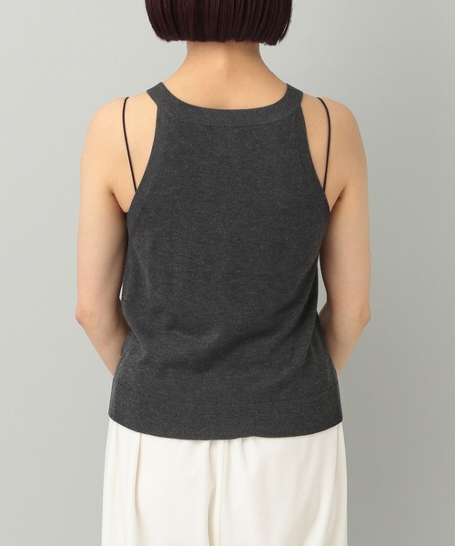 e/rm（イーアールエム）の「【e/rm】ウールコンアメスリニットタンク（タンクトップ・レディース・チャコールグレー/ライトブラウン・FREE）」の12枚目の写真