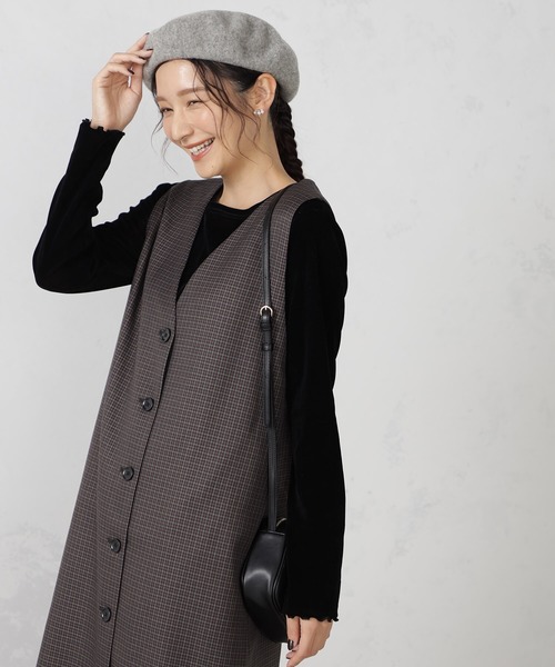 FOUND GOOD（ファウンドグッド）の「ベレーボウ（ハンチング/ベレー帽・レディース・ブラック/グレー系5/アイボリー/レッド系8・FREE）」の3枚目の写真